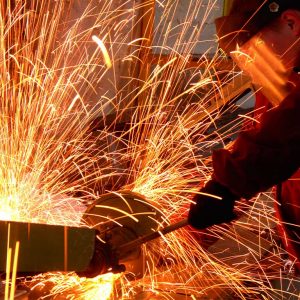 welder and sparks